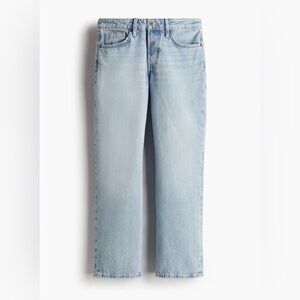 H&M Straight Regular Ankle Jeans